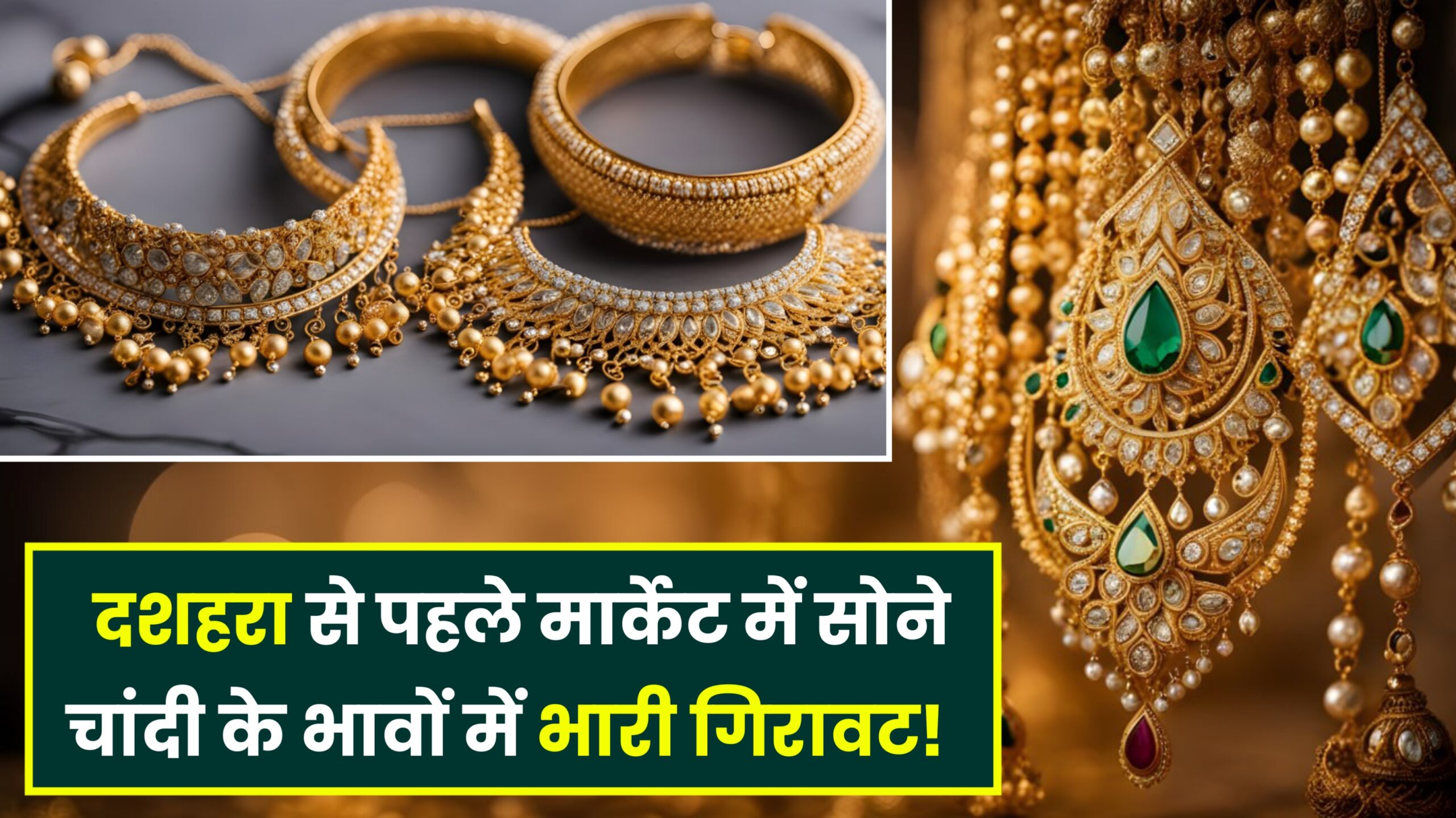 Gold Price Today नवरात्रि के दूसरे दिन सोने चांदी में भारी गिरावट 